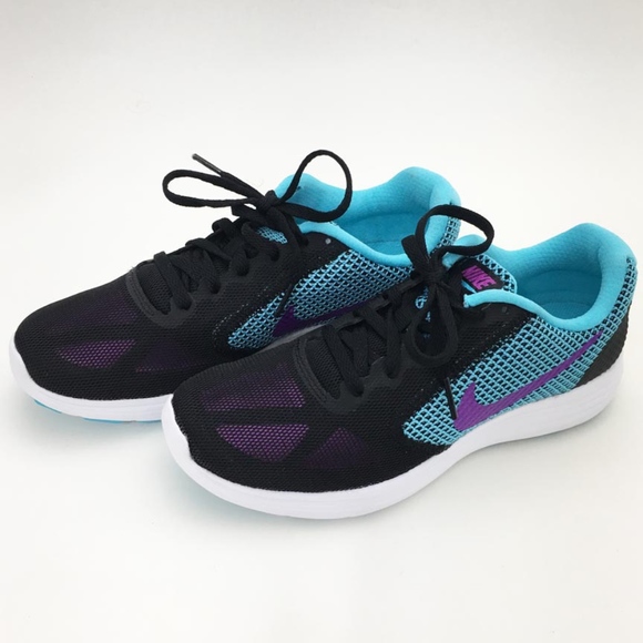 nike shoes purple and turquoise